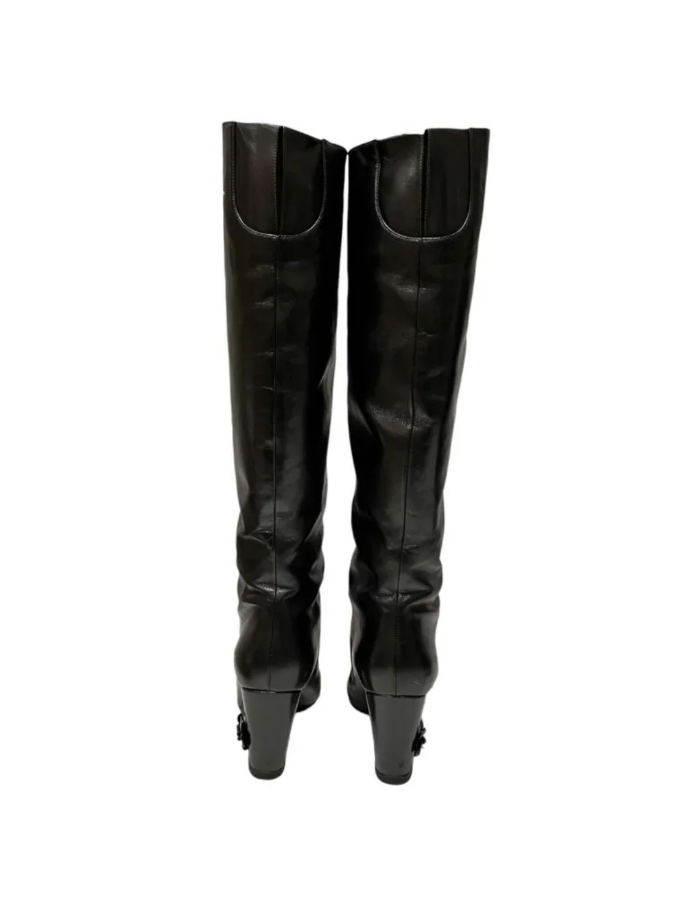 Chanel Camellia Boots Leather